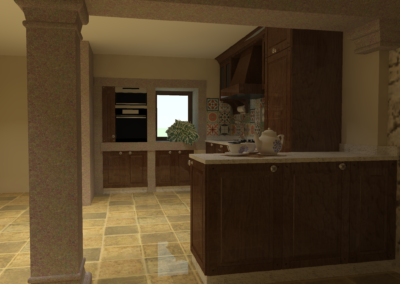 Modelado cocina tipo 3